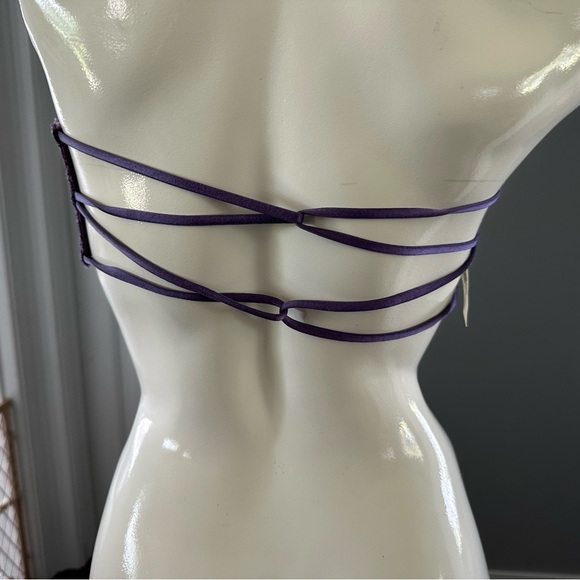 Free People Purple Lace Bandeau Intimates - Picture 2 of 3